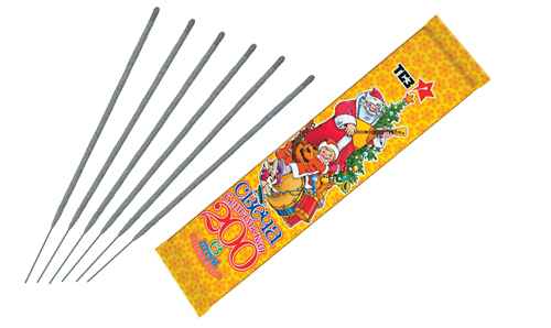  Бенгальские свечи 6 шт 200 мм в пакете  в Великом Новгороде